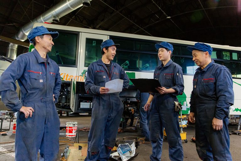 整備士の仕事の様子